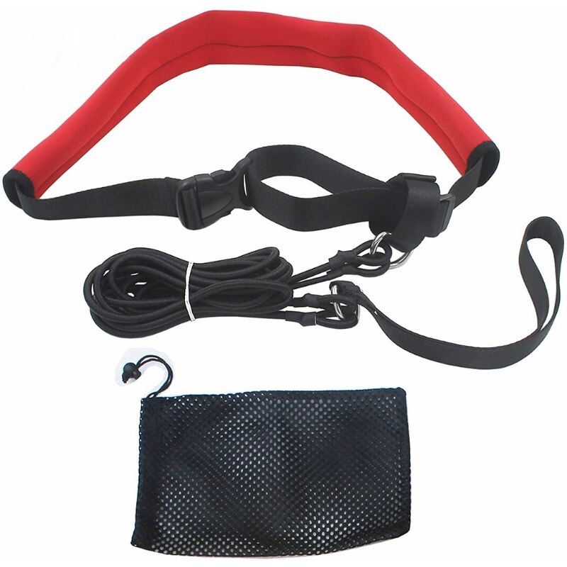 Correa de Entrenamiento de natación para piscina, 2m, Entrenamiento de natación, cinturón elástico, juego de sujeción de resistencia