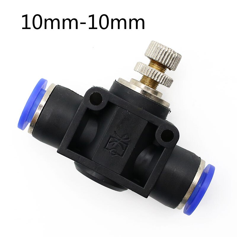 Pneumatic Airflow Regulator 4mm 6mm 8mm 10mm 12mm OD Hose Tube Gas Flow Adjust Valve Connector Fitting Air Speed Control Crane: SA10mm-10mm