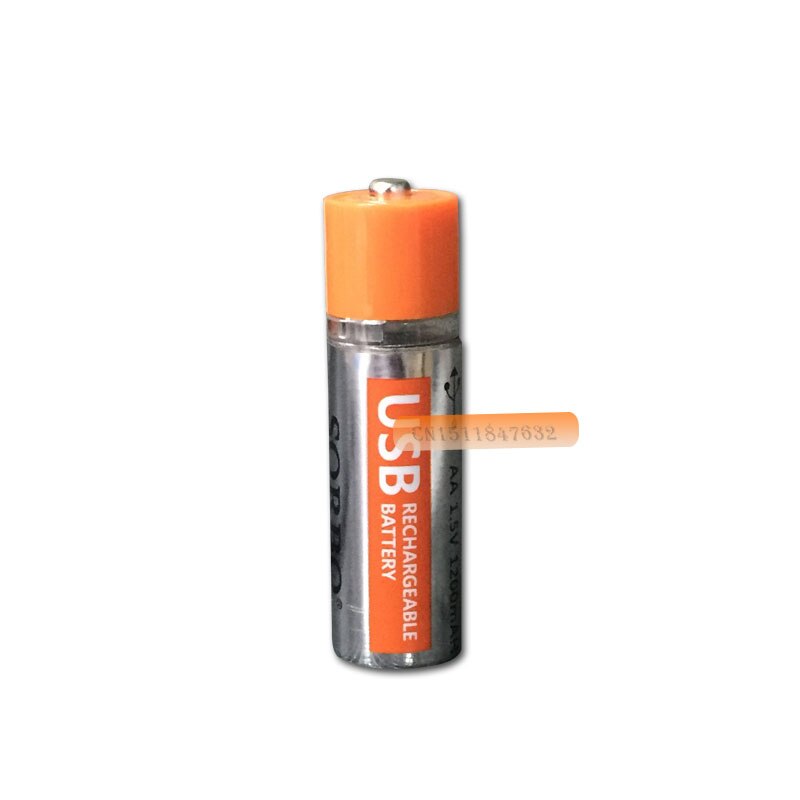 2 STUKS SORBO 1.5V 1200mAh USB Oplaadbare 1 Uur Snel Opladen AA Li-po Batterij