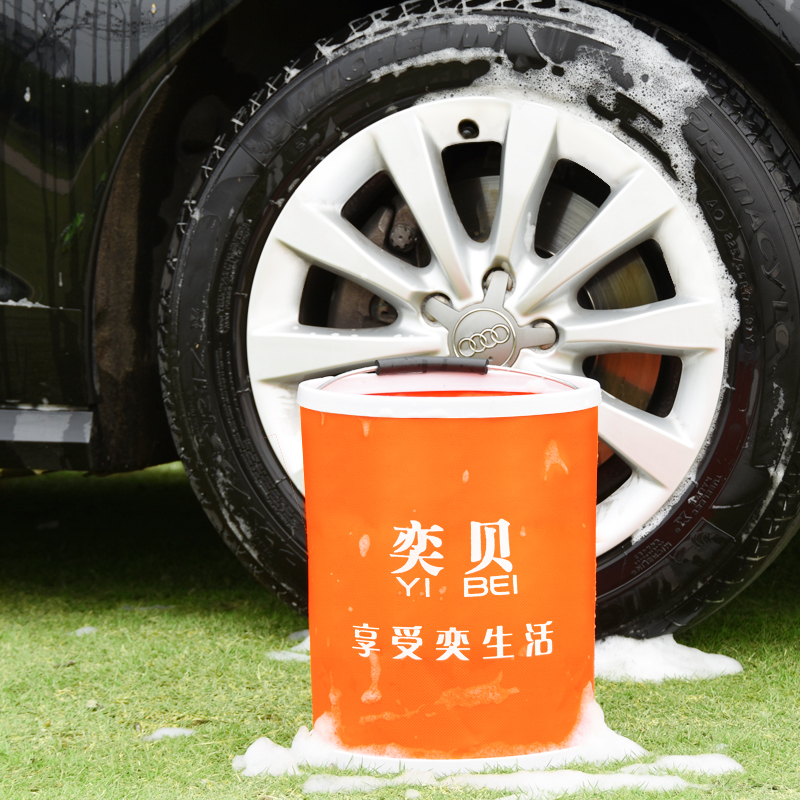 Car Wash Bucket Silicone for Fishing Folding BucketOutdoor Fishing Supplies Square 13L Bathroom Kitchen Camp Bucket