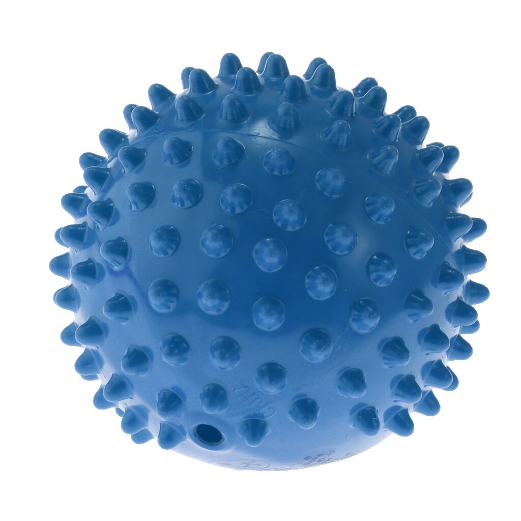 4 Inch Blauw Pvc Opgeblazen Knobbelige Bouncy Bal Massage Zintuiglijke Bal Kinderen Speelgoed