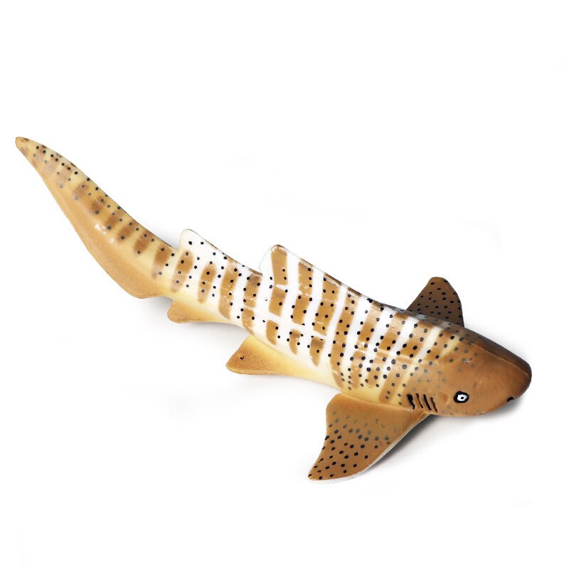 Sea Life Savage Whale Shark Lifelike Baby Shark Toy Anti Stress Squeeze Big Shark Collection Toy for Kid: zebra shark