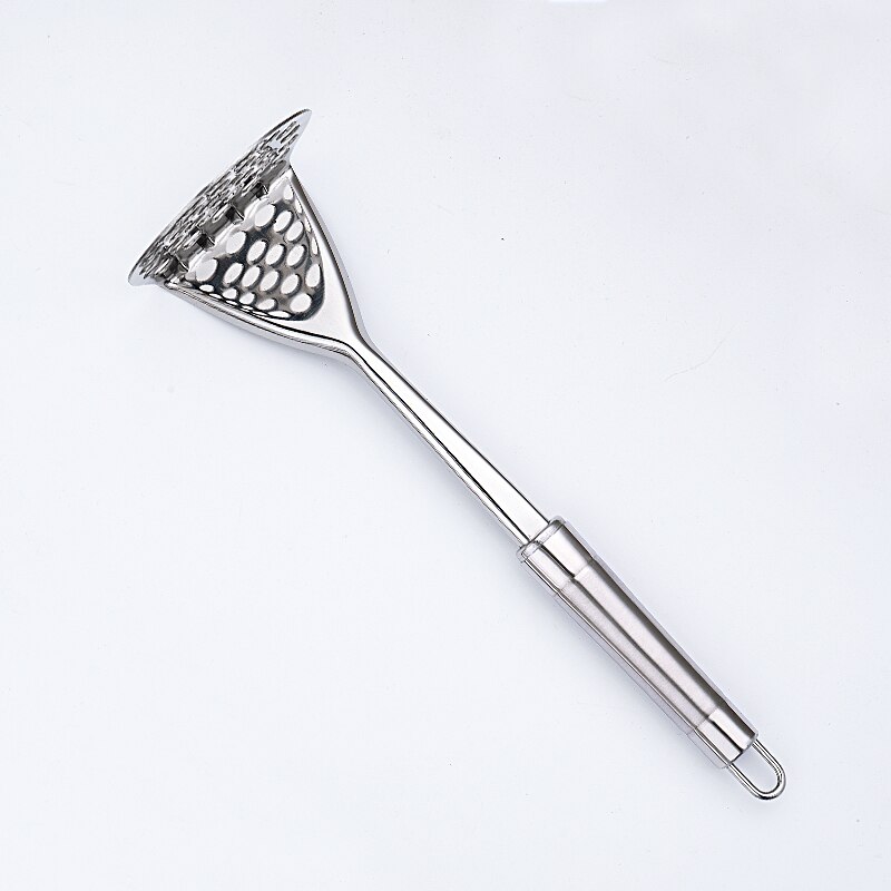 Cookware 6Pieces Set Stainless Steel Spatula Spoon Masher Skimmer Shovel Meat Fork Peeler Non Stick Tools Kitchen Utensils: potato masher