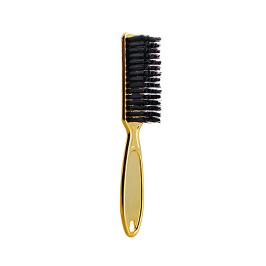 Cepillo de oro galvanizado, pomada Retro, para cortar el cuello, barredor para salón, herramienta de limpieza de peluquería E178: golden