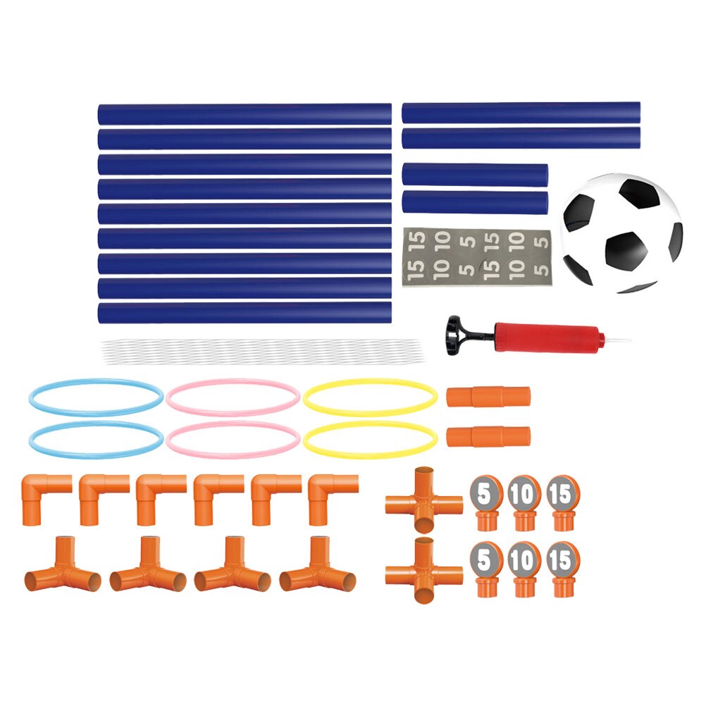 1 set 2- in -1 football net door children's ring toss game outdoor sports net for children