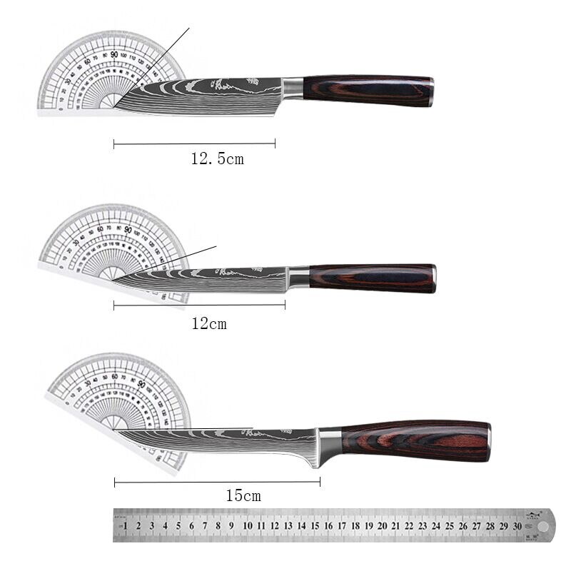 Kitchen Knives set Chef knife Tool High Carbon Stainless Steel Santoku knife Sharp Cleaver Slicing Knife Best Choice for Kitchen
