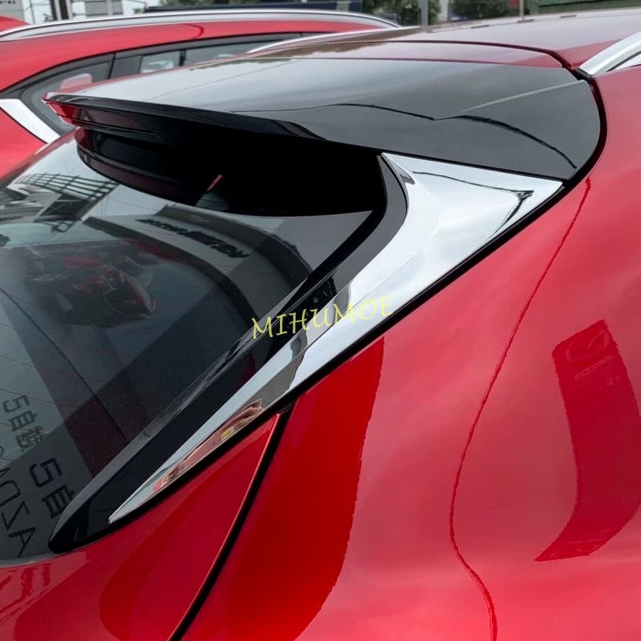 Chrome Car Rear Tailgate Window Spoiler Wing Cover Trim For Mazda CX30 CX-30 DM