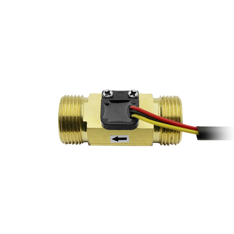 G3/4 " Flow Sensor Water Flow Switch For Meter Water Sensor Copper Shell Hall Turbine Flow Meter With Temperature