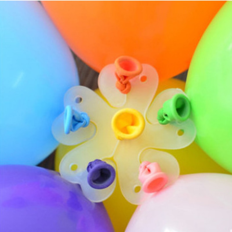 5 stk ballonklemme blomme blomst blomst ballon sæl blomst fast dekorere brint ballon legetøj lim klemme mappe fest hat værktøj