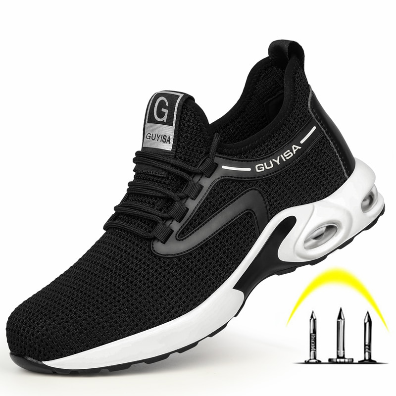 Xiaomi – chaussures de sécurité légères à coussin et bout en acier pour hommes, baskets de travail Anti-écrasement, respirantes, en maille, bottes industrielles