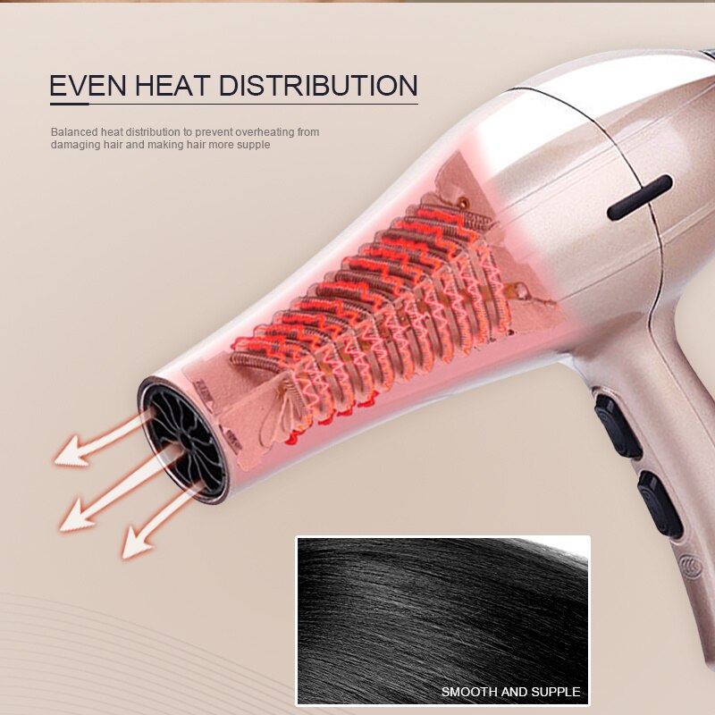 Powerful Hair Dryer Blow Dryer Electric /cold Wind Hair-dryers Salon Styling Hairdressing Accessories 210-240V
