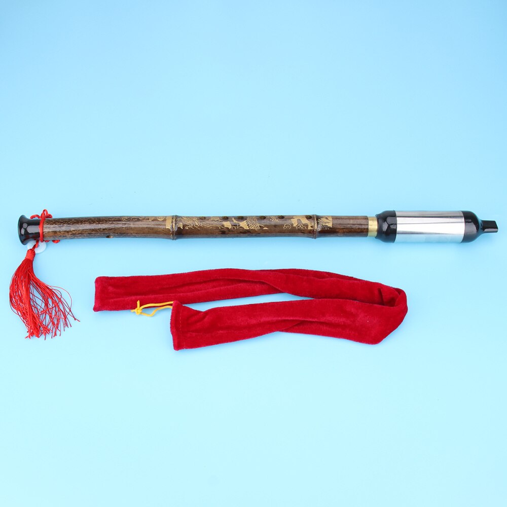 Traditional Dizi Flute - Purple Bamboo - G Key - 6 Holes - Chinese Musical Instrument