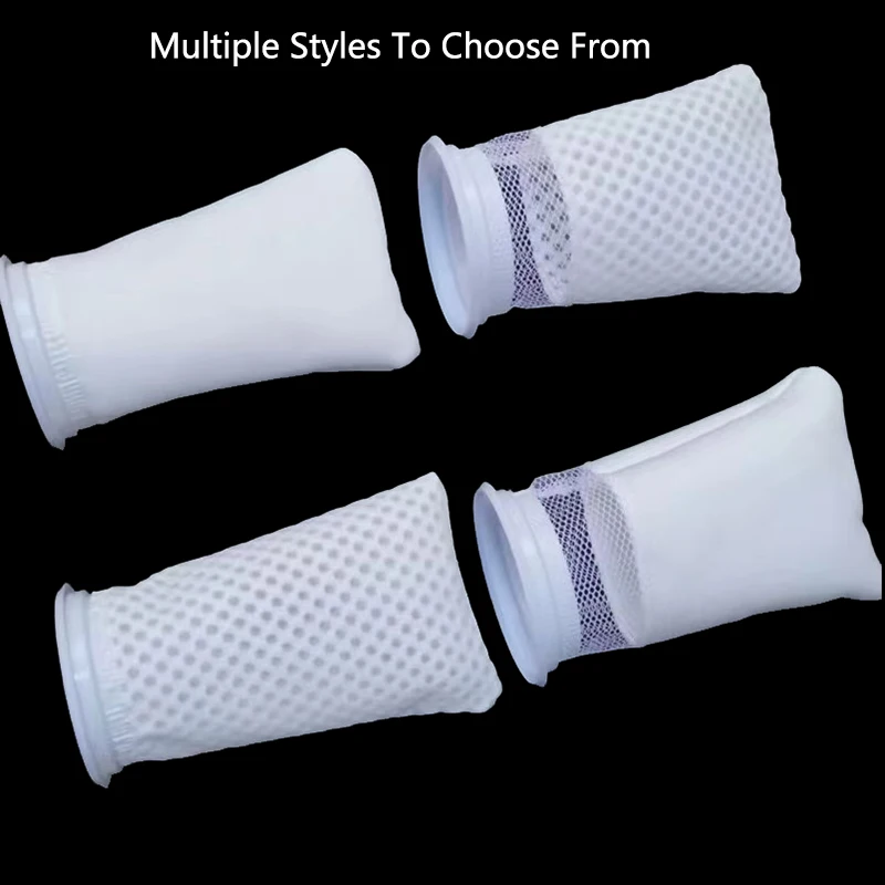 Anti Overflow Aquarium Filter Bag with Frame Washable Reusable Mesh Foam Carpet Sock Bag for Fish Marine Filtration System