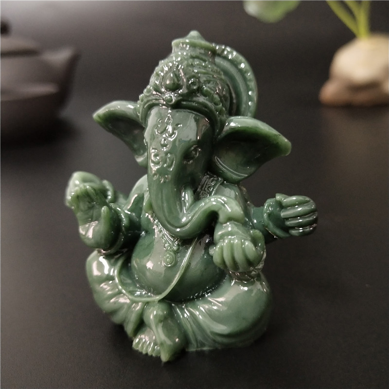 lord ganesha statue buddha elefant gud skulpturer figurer håndlaget håndverk hjem hage blomsterpotte buddha dekorasjon statuer