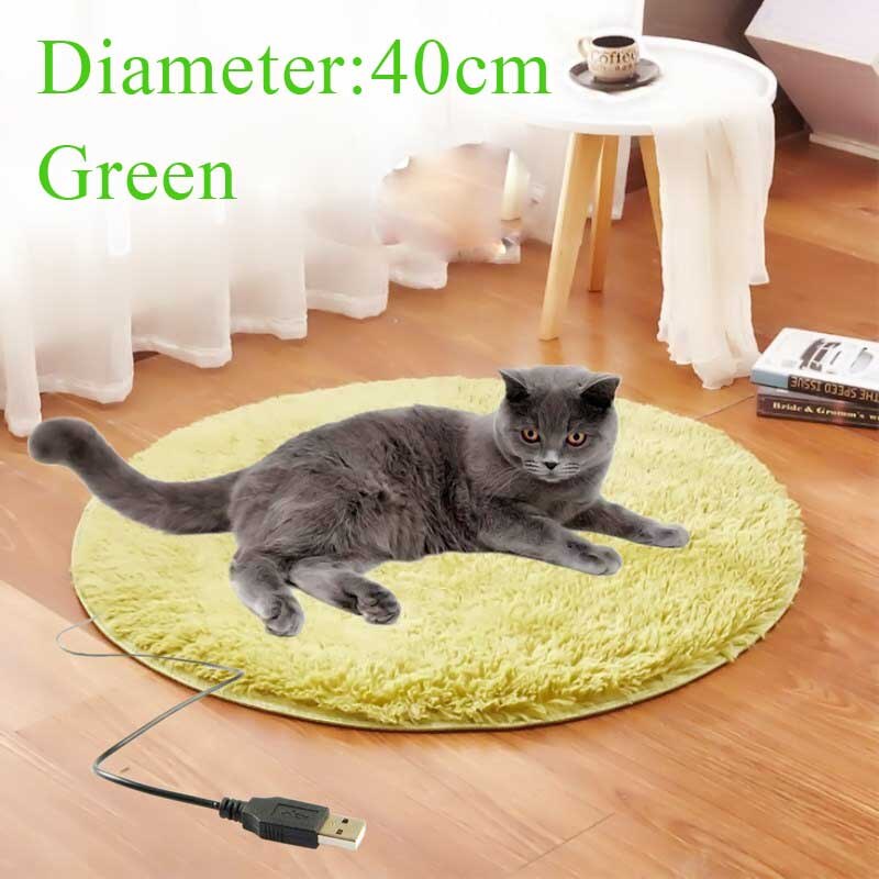 Verwarmingskussen voor huisdieren, honden en katten, elektrisch winterwarm tapijt voor dieren, waterdicht pluchen beddeken, verwarmingsmat, tapijtverwarmingskussen
