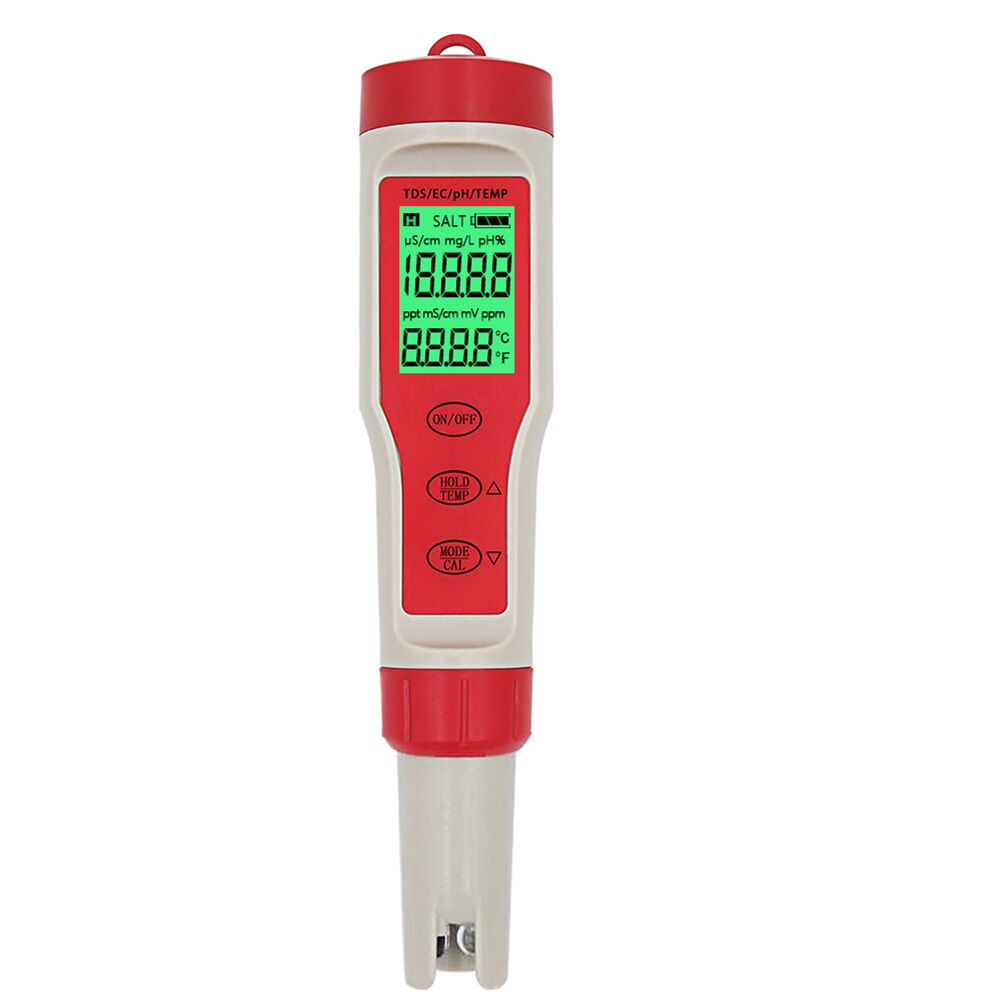 4 in 1 PH/EC/TDS Temperature Meter PH Tester Digital Water Monitor: B