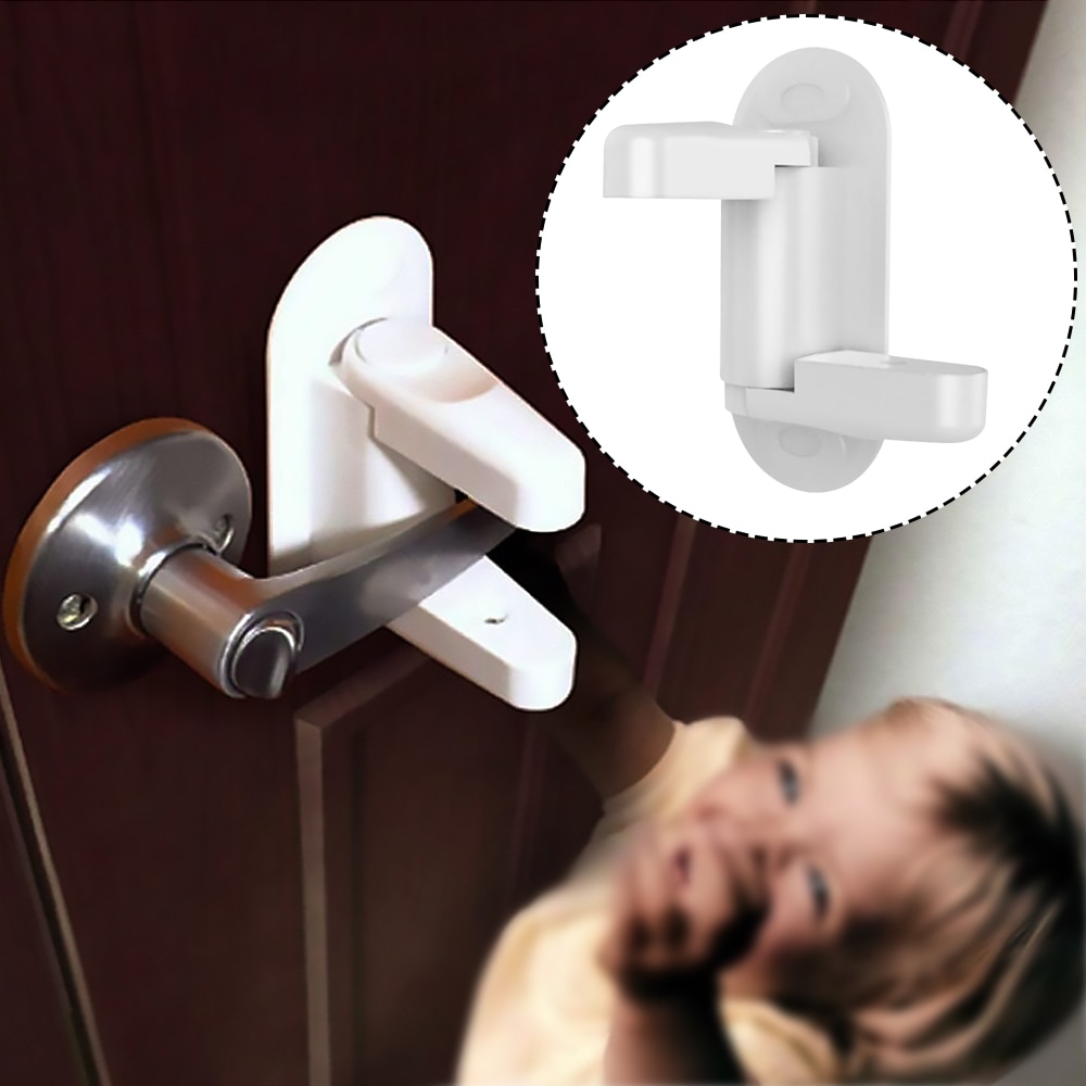 Safety Tools And Door Lever Lock Handles Child Adhesive Proof Doors 2