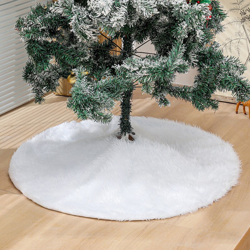 Kerstboom Rokken Faux Fur Kerstboom Voet Tapijt Xmas Boom Rok Mat Onder De Boom Kerstversiering Home Party: Style 1 / dia90