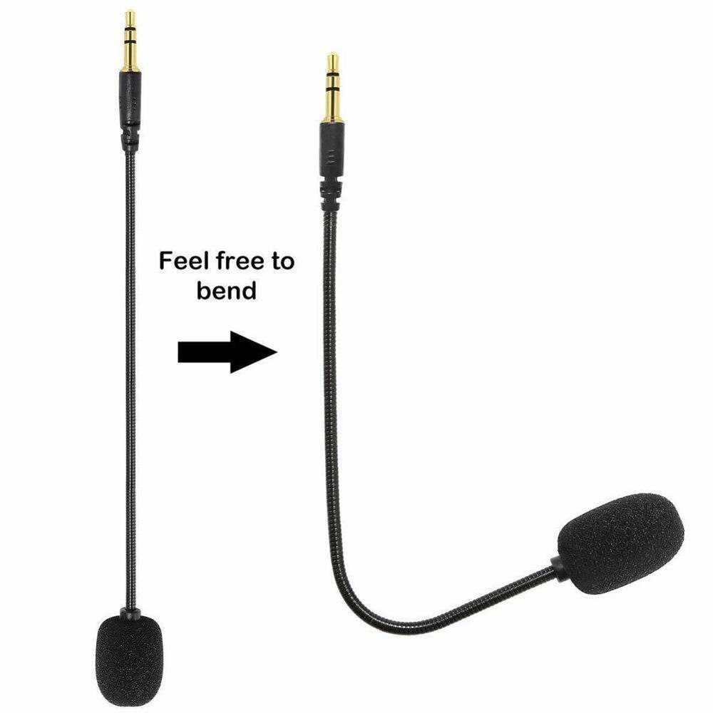 Wired Stereo Studio Gaming Headset Microphone adjustable 360 degrees bendable gaming Mic 3.5mm combined mic headphone jack