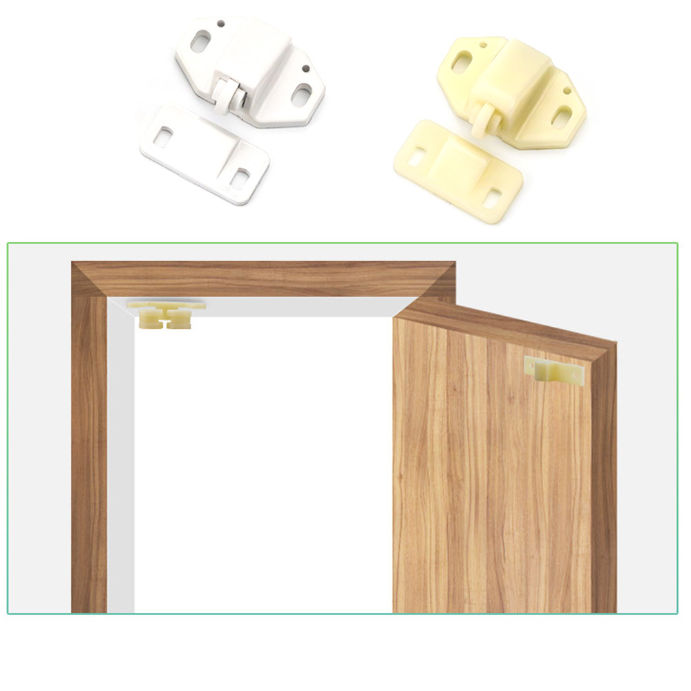 Plastic Roller Door Catch A B C D 4 Models White/Beige Roller Catch Cabinet Door Stopper Drawer Cupboard Door Ball Latch