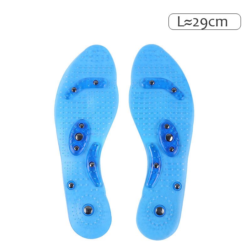 Magnetische Therapie Einlegesohlen 8 Stück Magnet Massage Gesundheit Schuhe Pad Männer Frauen Entspannung Fuß Pflege Komfort Sohlen: L-Blau
