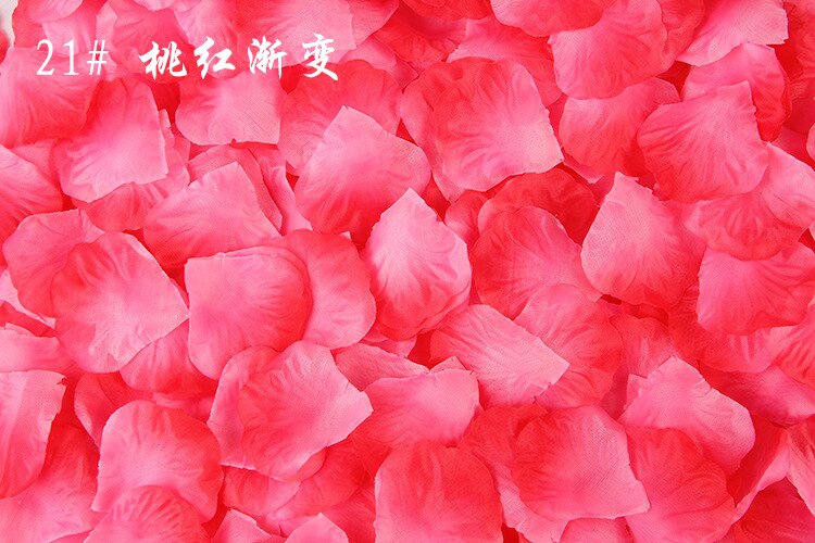 100 stk 5*5cm silke rosenblade til bryllup dekoration romantisk kunstig rose blomster bryllup tilbehør: N21