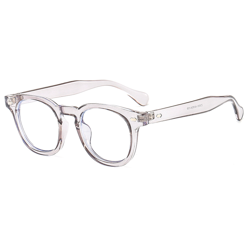 Eyeglasses Frame for Easing Digital Eye Strain and Blue Light Blocking Glasses Optical Prescription Eyewear Spectacles UV400: GRAY