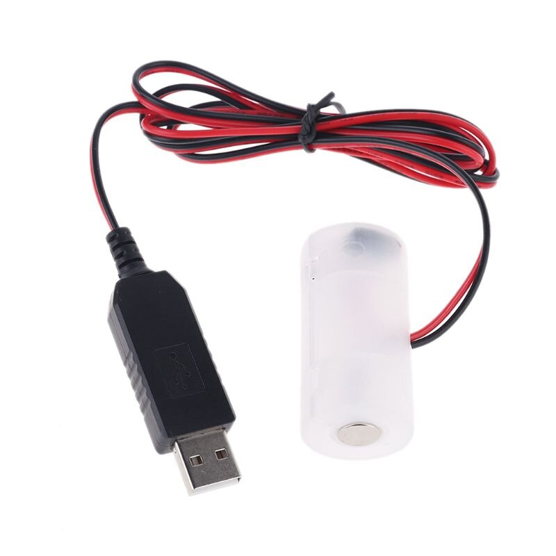 LR14 C Battery Eliminator USB Power Supply Replace 1 to 4pcs 1.5V C Cell Battery 634B: 1C