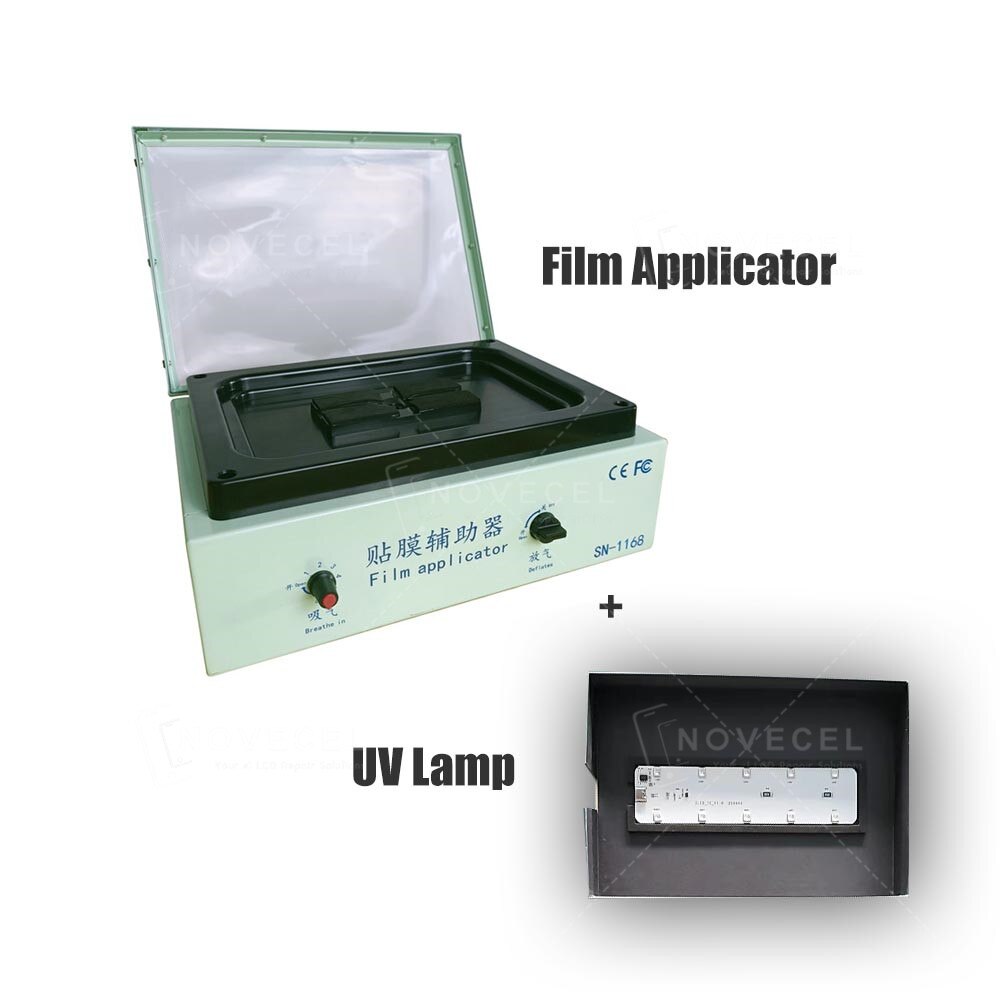 Universal Phone Applicator Explosion-Proof Film UV Curing Screen Protector Fast Film Pasting Installation Tool Film Applicator: Applicator with