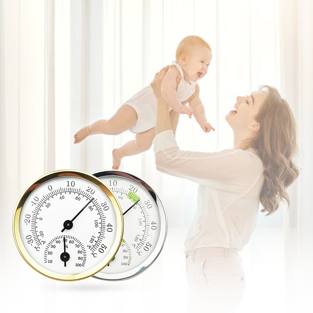 1pc Wall Mounted Temperature Humidity Meter Thermometer & Hygrometer For Sauna Room Home Household Baby Room Gadget Tools