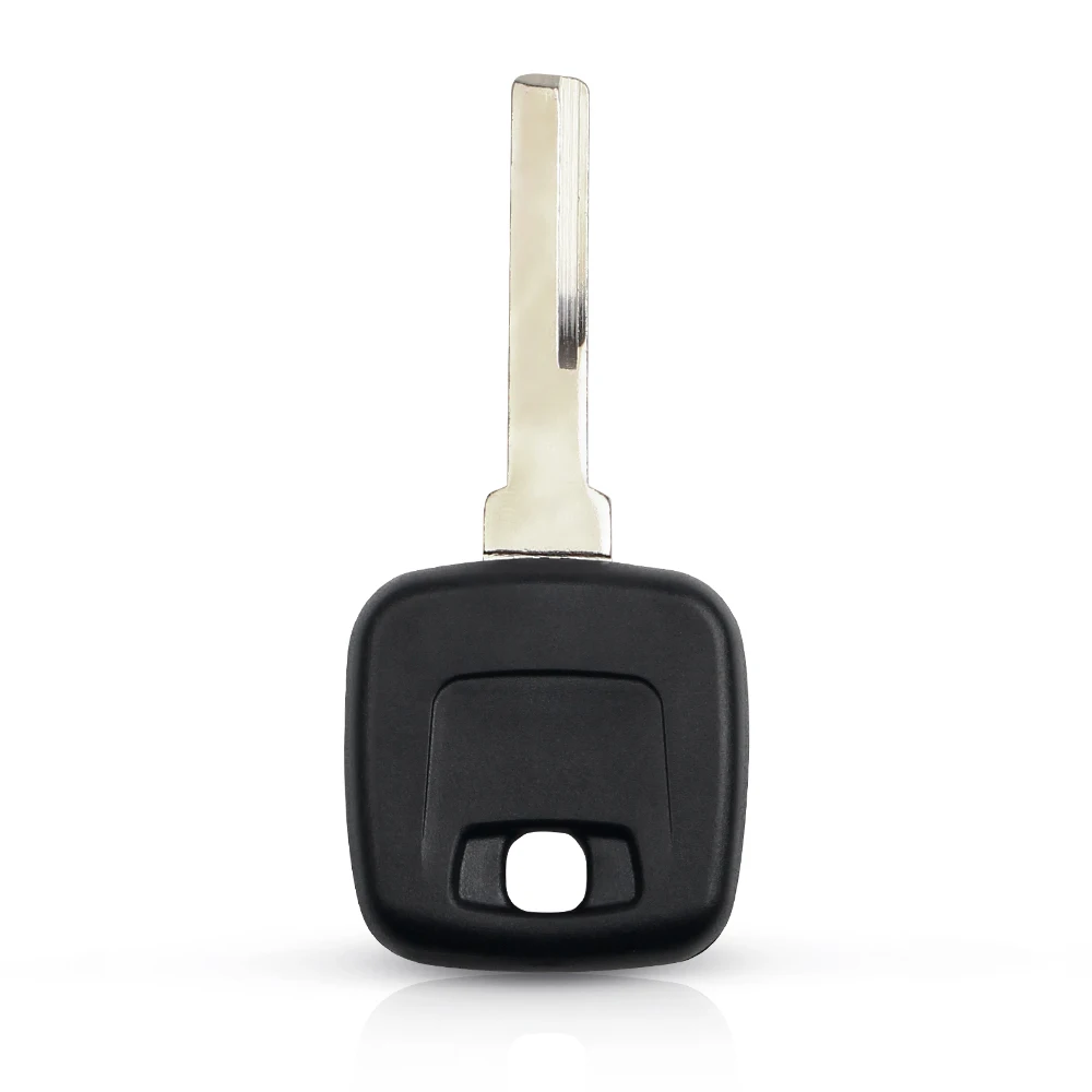 KEYYOU-carcasa para llave de coche, funda carcasa para Volvo S40 V40 D30 S60 S80 XC90 XC60 con Chip ID48/ID44 NE66 HU56R Blade: YELLOW