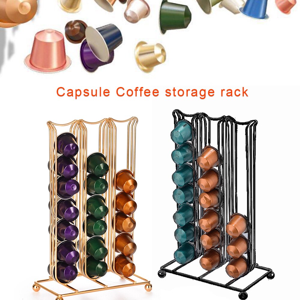 42 kubki Nespresso uchwyt na kapsułki kawy obrotowy stojak kapsułka z kawą stojak Dolce werwa kapsułki uchwyt robić przechowywania półki