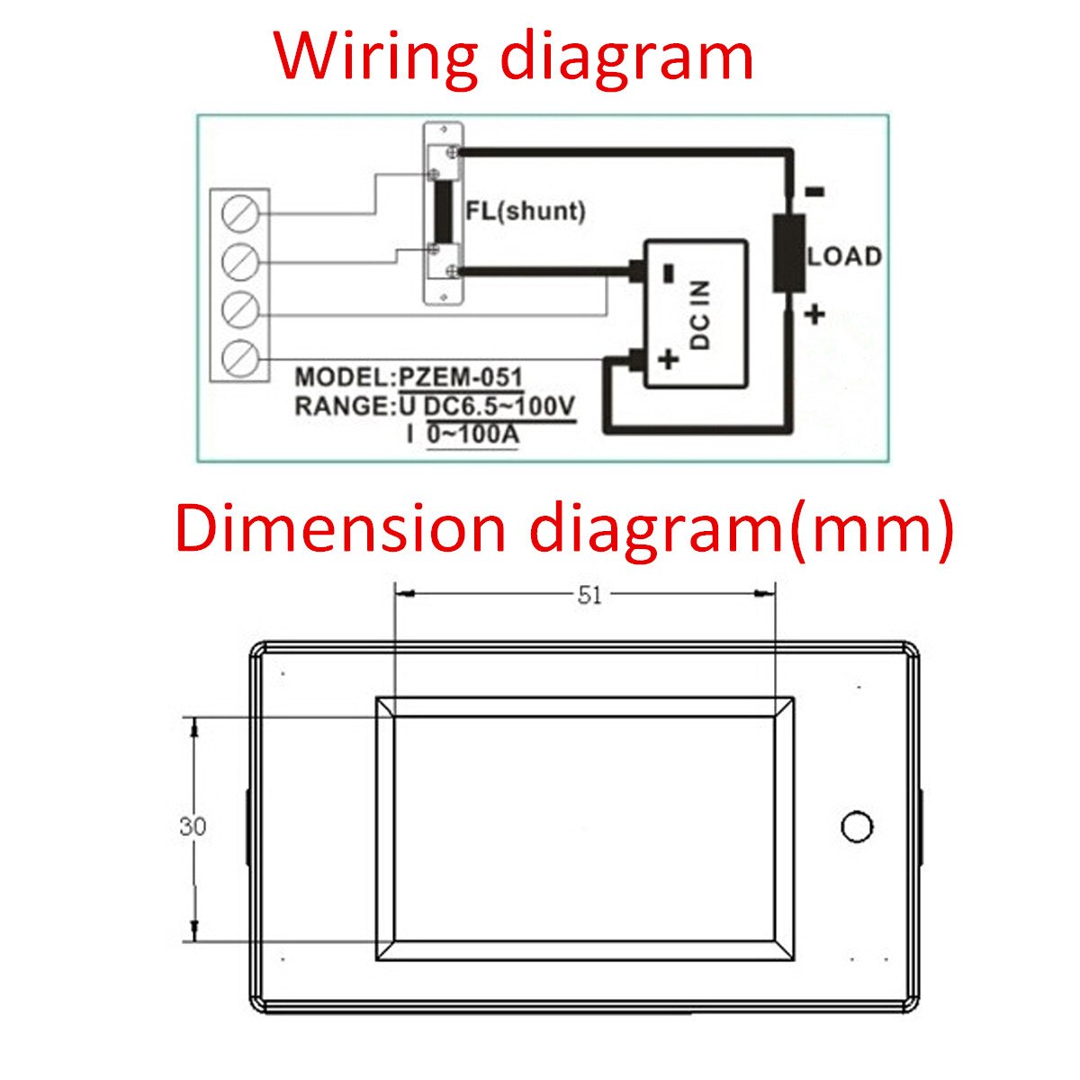 Digital Wattmeter DC 100A 4500W AC Multifunction Digital LED Panel Meter Monitor Energy Voltmeter Ammeter For DIY