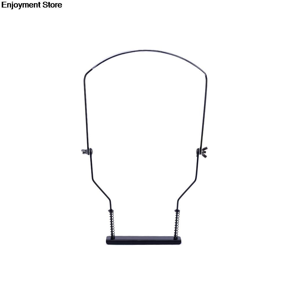 10 hull sort nybegynner bærbar enkel munnspill nakkeholder justerbar munnorgelstativ munnspill harpeholder metall