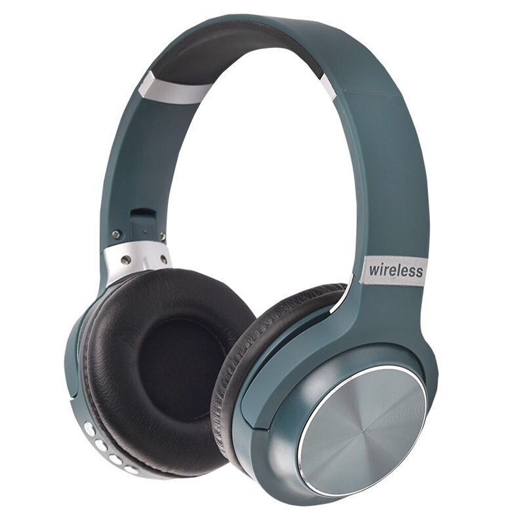 Desxz Bluedio H + Bluetooth 4.1 Stereo Draadloze hoofdtelefoon Mic Micro-SD poort FM Radio Over-ear hoofdtelefoon stereo Draagbare Headsets: Green 