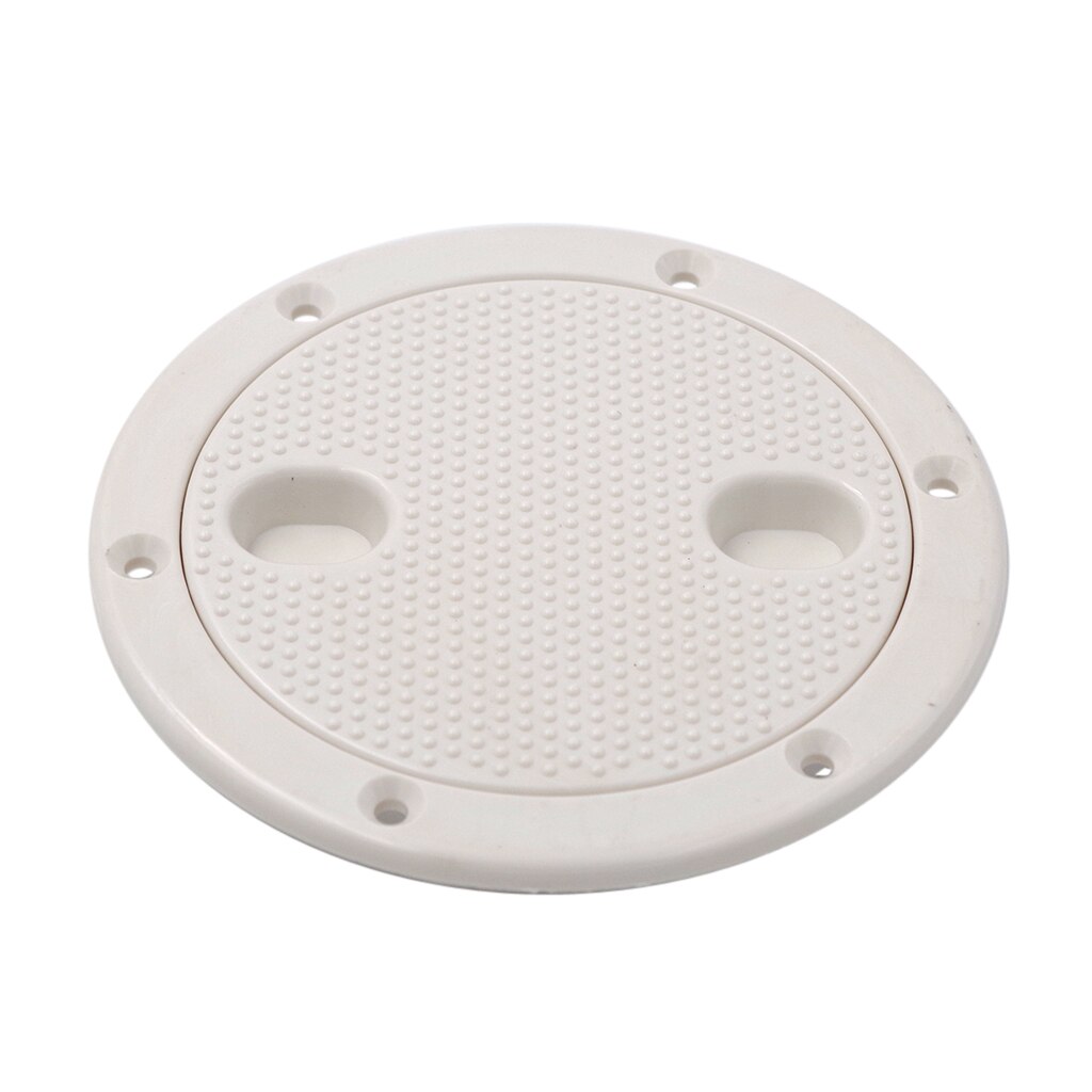 Marine Boat RV White 4 Inch Access Hatch Cover Lid Screw Out Deck Plate
