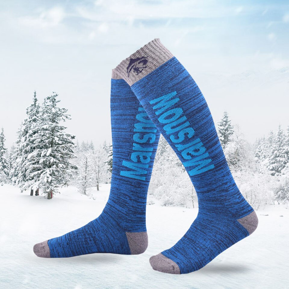 GOBYGO Winter Warme Kinder Männer Frauen Thermische Ski Socken Dicker Baumwolle Sport Snowboard Radfahren Skifahren Socken Bein Wärmer Lange Socken