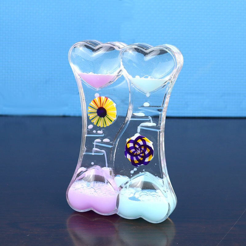 Tobogán de plástico para aceite, adornos sueltos, postre de leche, color líquido, reloj de arena, derrame de aceite, juguete de: sy05