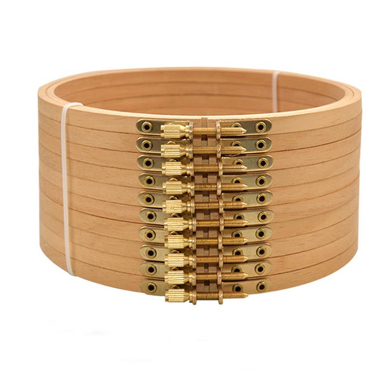 Beech Wood Embroidery Hoop Wooden Embroidery Circle Rings Holder For Embroideri Cross Stitch Home Sewing Tools
