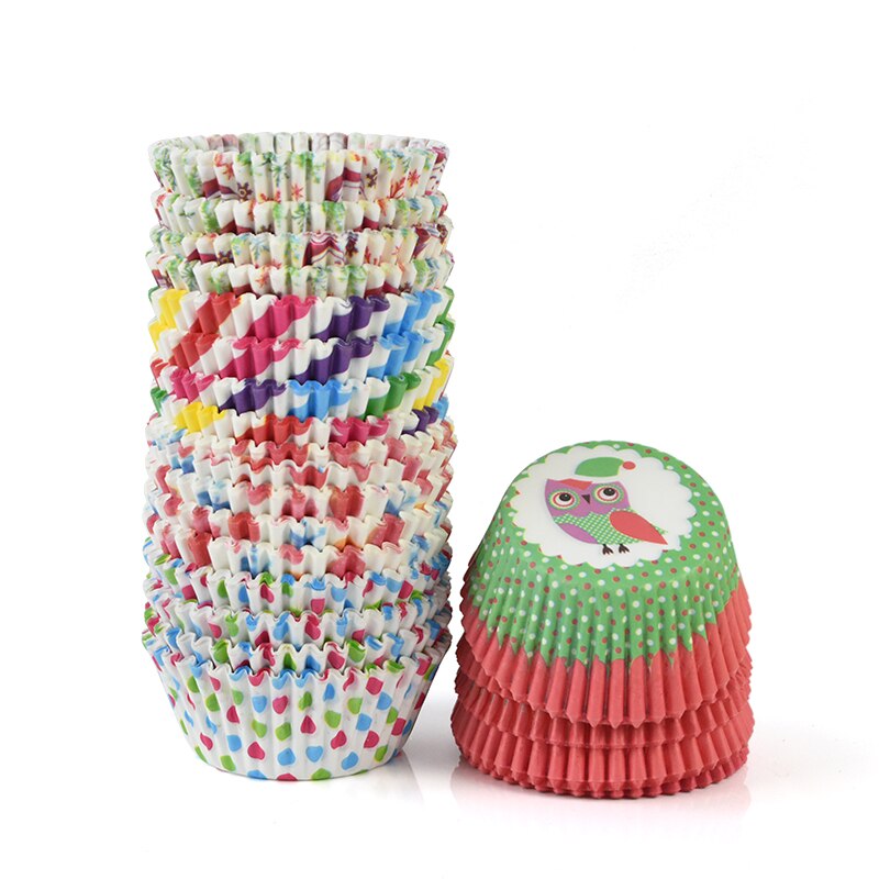 Doublures de Cupcake, tasse de cuisson, bricolage, plateau en papier à muffins, plateaux à pâtisserie, fournitures de cuisine, moule à gâteau, outils de décoration, 100 pièces