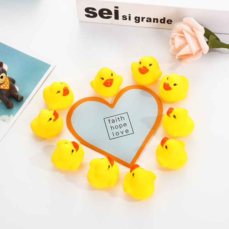 40-200 pieces squeaky rubber duck float bath toy baby shower water toy for pool party toy boys girls