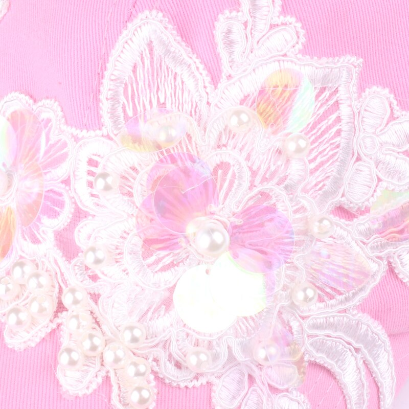 [yarbuu]merk pet stijl baseball pet voor vrouwen kralen bloem katoenen pet hiphop meisjes snapback hoed