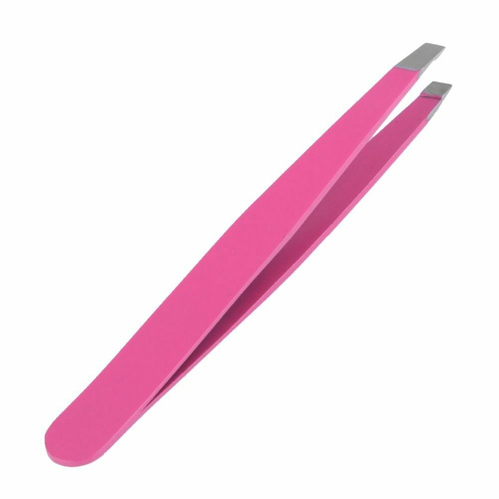 1Pc Eyebrow Tweezer Stainless Steel Flat Tip Tweezers For Hair Removal Face Eyes Makeup Tool