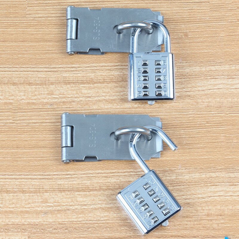 10 Digit Push Button Password Lock Chrome Plated Anti-theft Combination Padlock Push Password Locking Mechanism for Locker etc