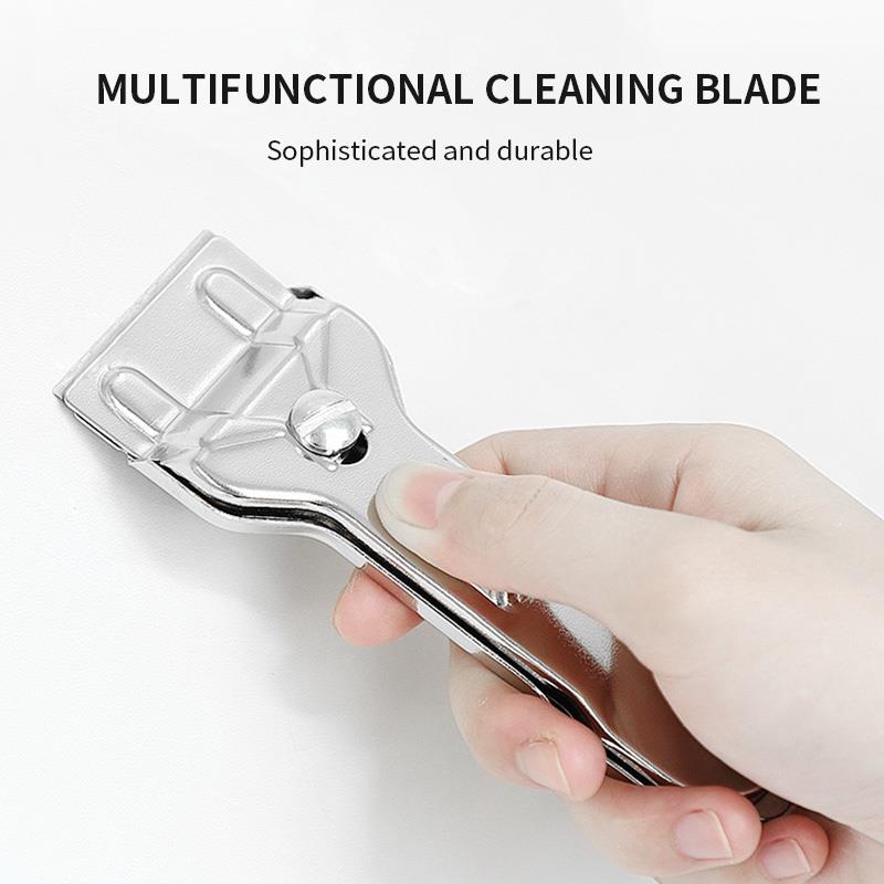 Cleaning Shovel Stainless Steel Scraper Wallpaper Stripping Knife Glass Wall Scraper Floor Tile Adhesive Removal Tool