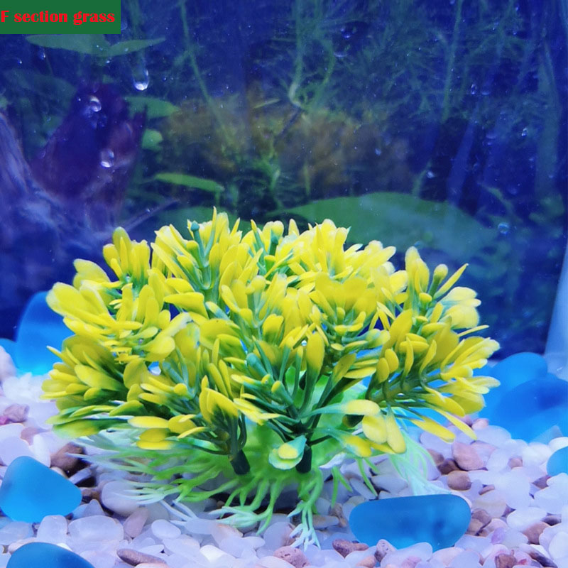 Plante aquatique sous-marine violette et verte, décor d&#39;aquarium pour la maison, Simulation d&#39;aménagement paysager, accessoires pour animaux de compagnie