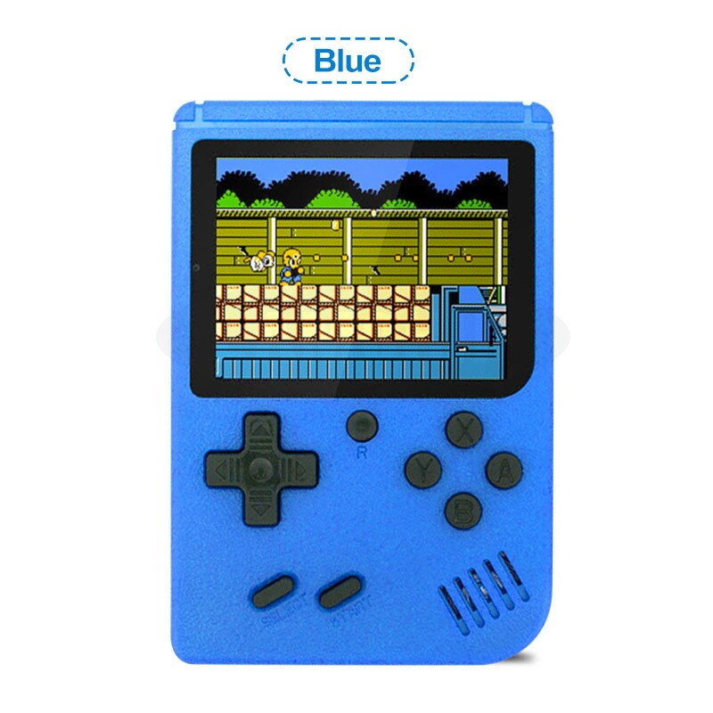 Console di gioco portatili da 3 pollici Console di videogiochi retrò 400 IN 1 lettore di giochi a 8 Bit giocatori di giochi portatili gamepad per regalo per bambini: single-player Blue