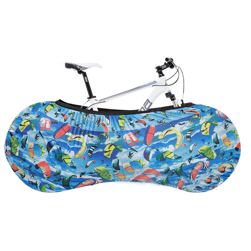 Cubierta protectora para bicicleta de montaña, equipo protector para bicicleta de carretera, cubierta de marco de ruedas antipolvo, bolsa de almacenamiento a prueba de arañazos, accesorios para bicicleta: naranja