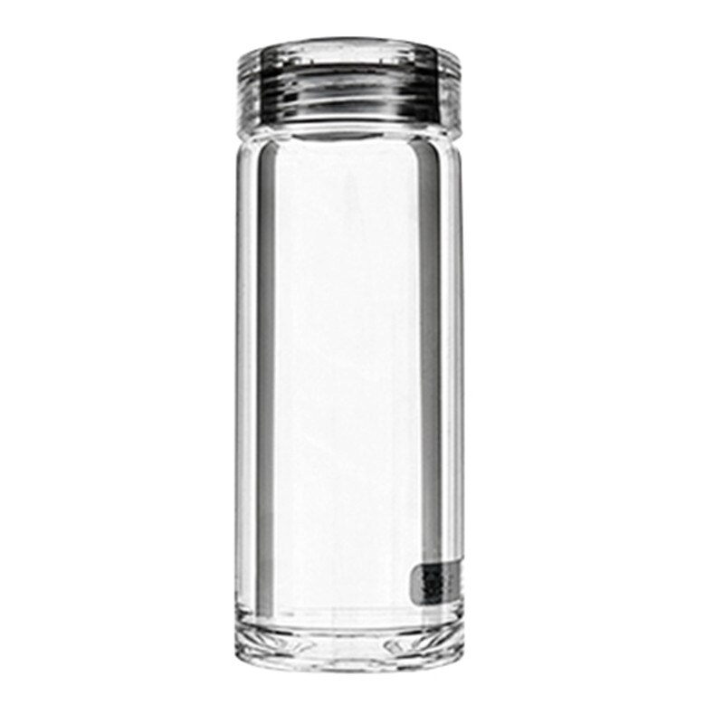 Nieuwigheid draagbare waterfles glazen reis kristal waterfles geïsoleerde garrafinha de agua kampeeruitrusting  yy50wb