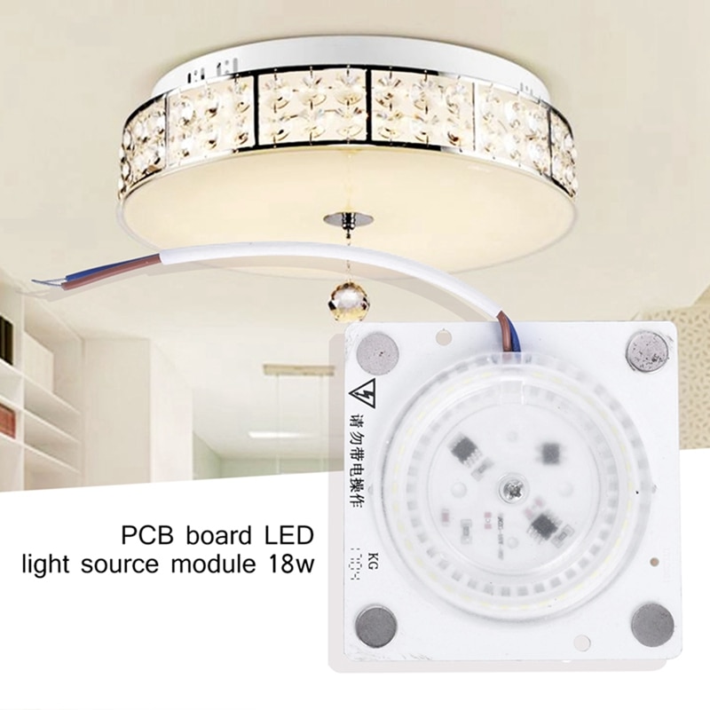 2 stk 18w/24w magnet pcb board led taklampe modul erstatte lyskilde pære